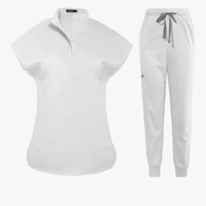 Women's White Scrub Set NWOT